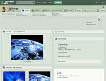 Tablet Screenshot of lightning-.deviantart.com