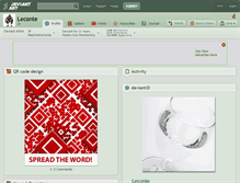 Tablet Screenshot of leconte.deviantart.com