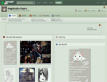 Tablet Screenshot of magotsuku-gaaru.deviantart.com