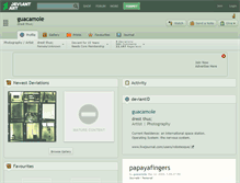 Tablet Screenshot of guacamole.deviantart.com