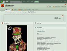 Tablet Screenshot of crimson-howl.deviantart.com