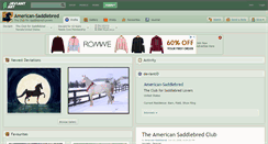 Desktop Screenshot of american-saddlebred.deviantart.com