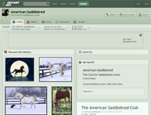 Tablet Screenshot of american-saddlebred.deviantart.com