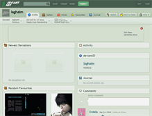 Tablet Screenshot of laghaim.deviantart.com