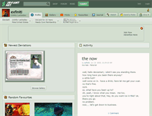 Tablet Screenshot of exfiniti.deviantart.com