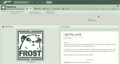 Desktop Screenshot of frost513.deviantart.com