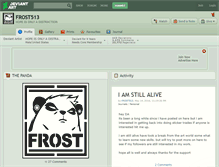Tablet Screenshot of frost513.deviantart.com