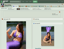 Tablet Screenshot of naomifan.deviantart.com