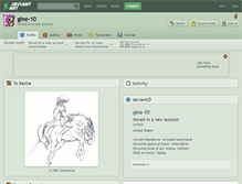 Tablet Screenshot of gine-10.deviantart.com