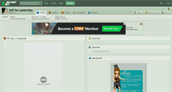 Desktop Screenshot of left-for-yesterday.deviantart.com