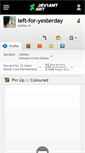 Mobile Screenshot of left-for-yesterday.deviantart.com