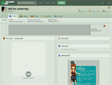 Tablet Screenshot of left-for-yesterday.deviantart.com