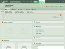 Tablet Screenshot of moosehansen.deviantart.com