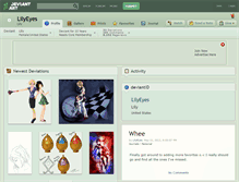 Tablet Screenshot of lilyeyes.deviantart.com