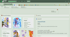 Desktop Screenshot of coloured-hands.deviantart.com