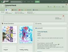 Tablet Screenshot of coloured-hands.deviantart.com