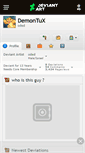 Mobile Screenshot of demontux.deviantart.com
