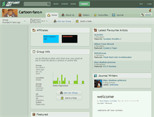 Tablet Screenshot of cartoon-fans.deviantart.com