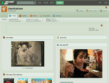 Tablet Screenshot of chemicalrose.deviantart.com