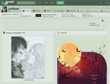 Tablet Screenshot of lauffeuer.deviantart.com