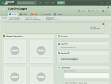 Tablet Screenshot of cutegirlsgagged.deviantart.com