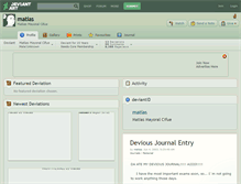 Tablet Screenshot of matias.deviantart.com