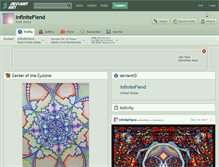 Tablet Screenshot of infinitefiend.deviantart.com