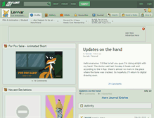 Tablet Screenshot of levvvar.deviantart.com