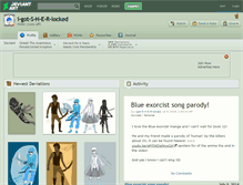 Tablet Screenshot of i-got-s-h-e-r-locked.deviantart.com