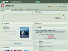 Tablet Screenshot of nagane-yumi.deviantart.com