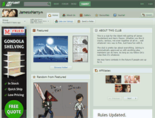 Tablet Screenshot of jamesxharry.deviantart.com