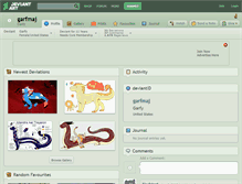 Tablet Screenshot of garfmaj.deviantart.com