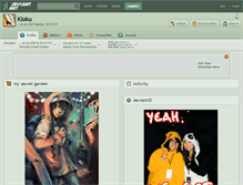 Tablet Screenshot of kloku.deviantart.com