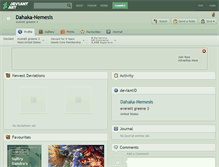 Tablet Screenshot of dahaka-nemesis.deviantart.com
