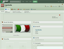 Tablet Screenshot of capomedia.deviantart.com