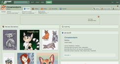 Desktop Screenshot of cinnamonstorm.deviantart.com