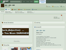 Tablet Screenshot of dot---dot---dot.deviantart.com