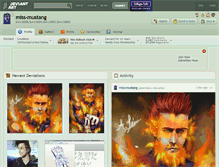 Tablet Screenshot of miss-mustang.deviantart.com