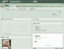 Tablet Screenshot of hugplz.deviantart.com
