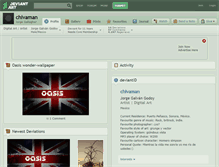 Tablet Screenshot of chivaman.deviantart.com