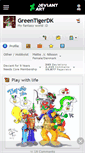 Mobile Screenshot of greentigerdk.deviantart.com