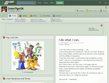 Tablet Screenshot of greentigerdk.deviantart.com