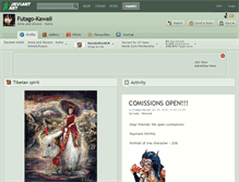 Tablet Screenshot of futago-kawaii.deviantart.com