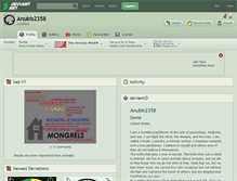 Tablet Screenshot of anubis2358.deviantart.com