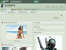 Tablet Screenshot of daveydingdong.deviantart.com