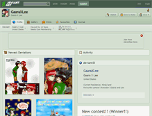 Tablet Screenshot of gaaraxlee.deviantart.com