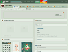 Tablet Screenshot of hinohime.deviantart.com