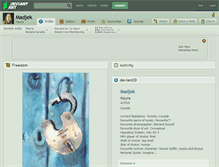 Tablet Screenshot of madjek.deviantart.com