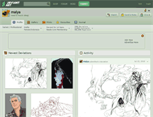 Tablet Screenshot of malya.deviantart.com