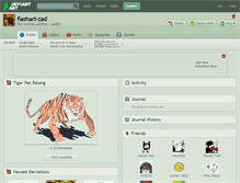 Tablet Screenshot of flashart-zad.deviantart.com